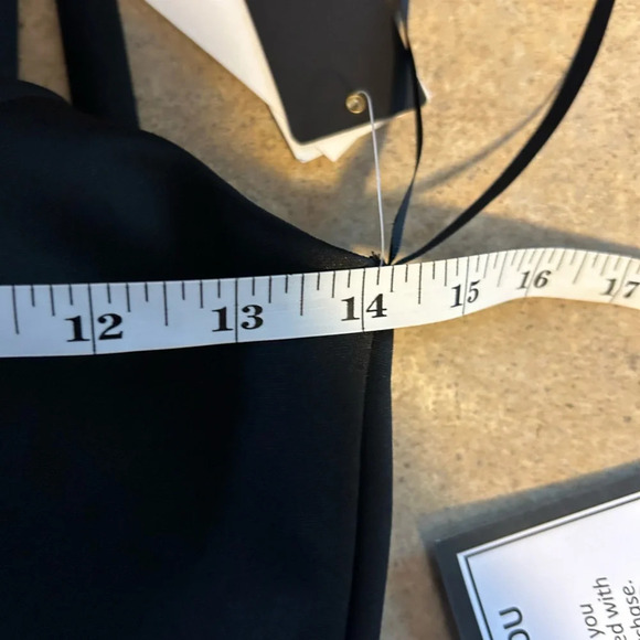 City Studio dress - black scuba fit and flare sheer panel NWT - Picture 7 of 10